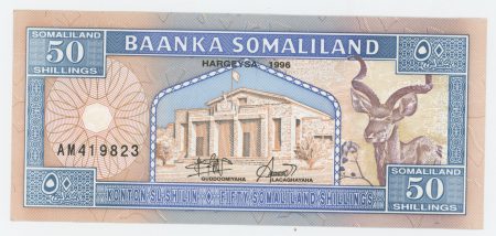 Somaliland 50 Shilin 1996 Pick 7b UNC