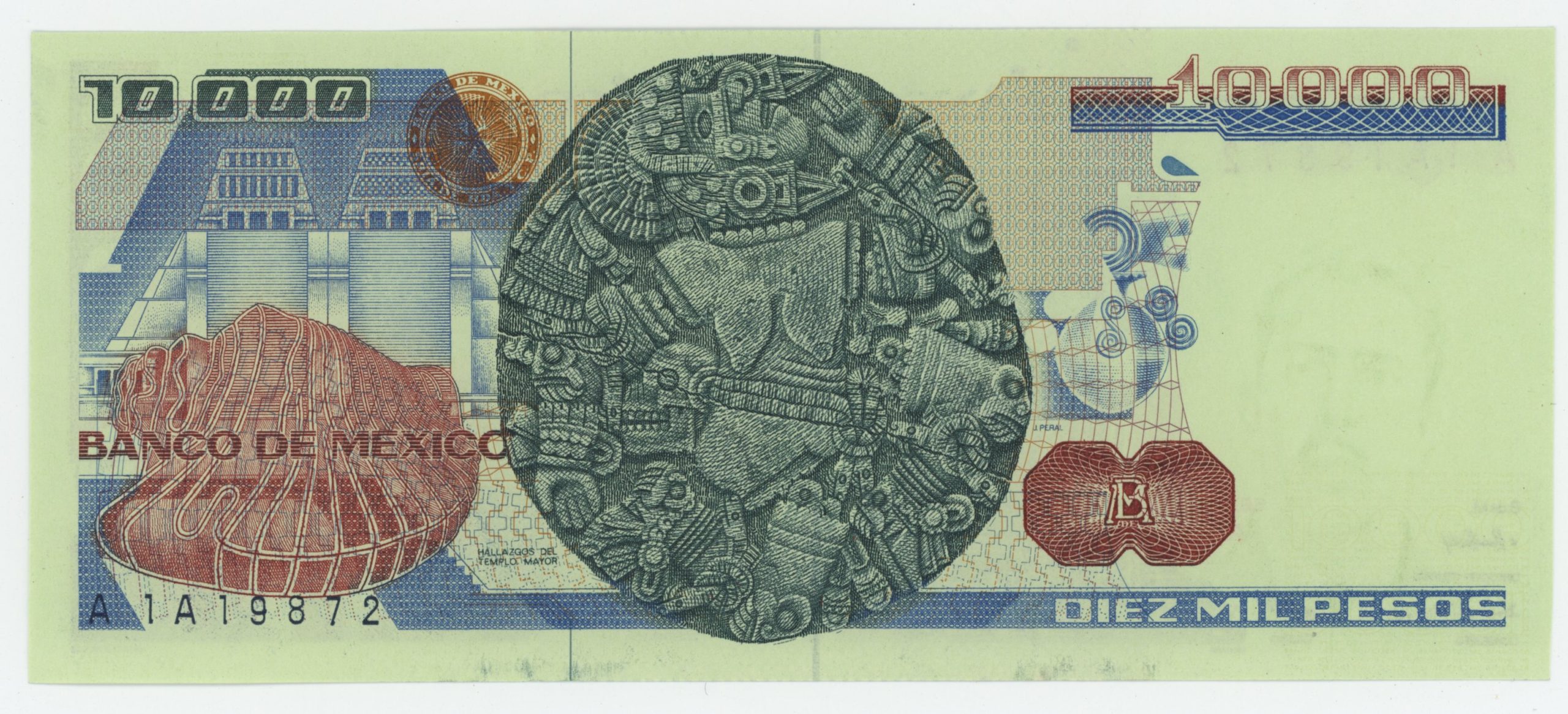 Mexico 10000 Pesos 8-12-1981 Pick 78a UNC Mexico 10000 Pesos 8-12-1981 Pick 78a UNC