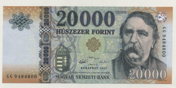 Hungary 20000 Forint 2017 Pick 207c UNC