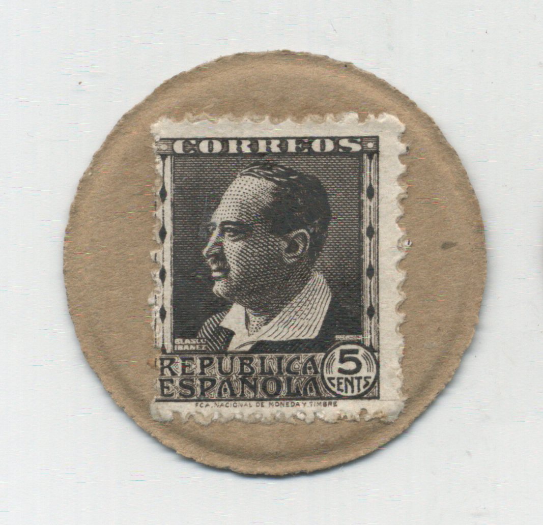 Spain España 5 Centimos ND1938 Pick 96 F Portrait Uncirculated Emergency UNC Spain España 5 Centimos ND1938 Pick 96 F Portrait Uncirculated Emergency UNC