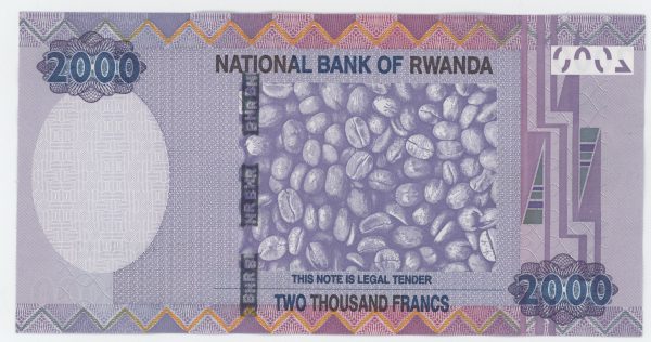 Rwanda 2000 Francs 1-12-2014 Pick 40 UNC Uncirculated Banknote