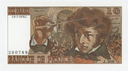 France 10 Francs 6-7-1978 Pick 150c UNC