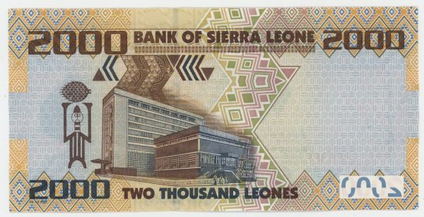 Sierra Leone 2000 Leones 27-4-2021 Pick 31 UNC