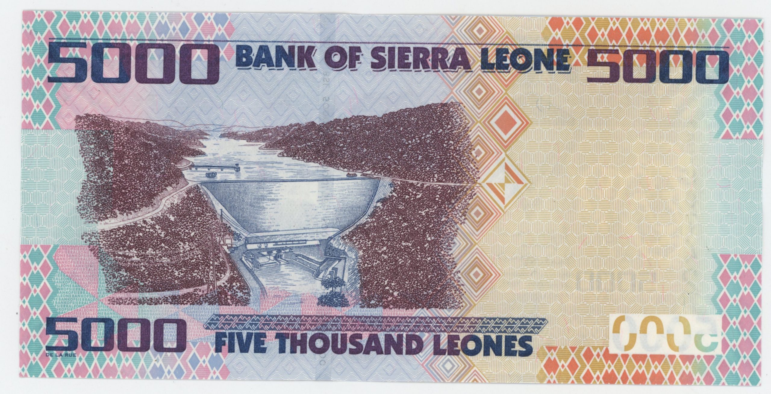Sierra Leone 5000 Leones 27-4-2021 Pick 32 UNC Sierra Leone 5000 Leones 27-4-2021 Pick 32 UNC