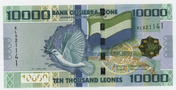 Sierra Leone 10000 Leones 27-4-2021 Pick 33 UNC