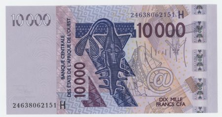 West African St. 10000 Francs 2024 Pick 618H UNC Niger