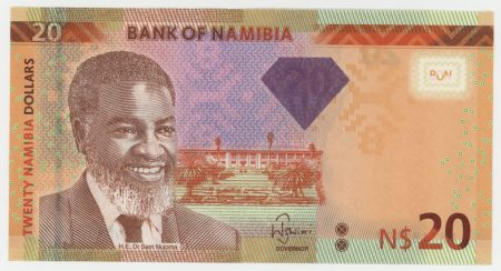 Namibia 20 Dollars 2013 Pick 12b UNC