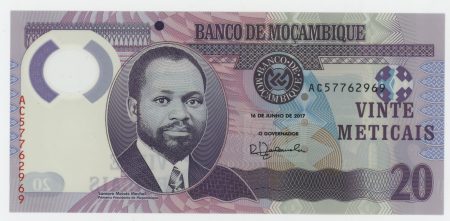 Mozambique 20 Meticais 16-6-2017 Pick 149 UNC